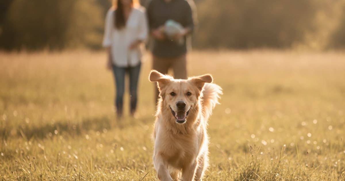 A dog being cared for at home, illustrating the wolverine stack for elbow dysplasia in dogs