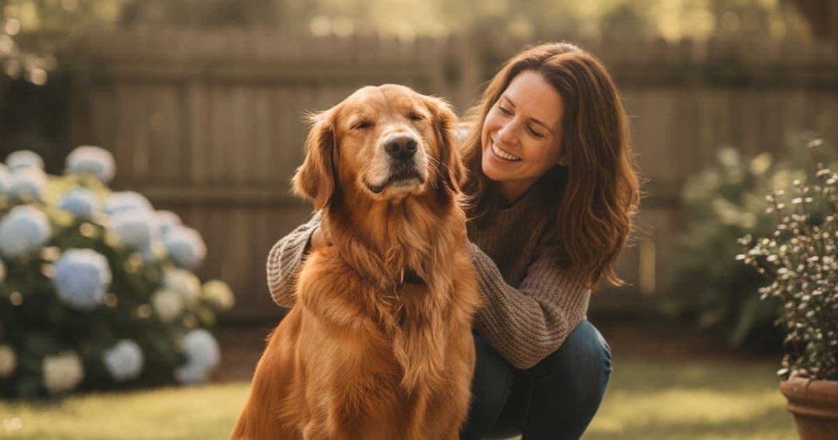 A dog being cared for at home, illustrating wolverine stack for gastritis in dogs: what it does
