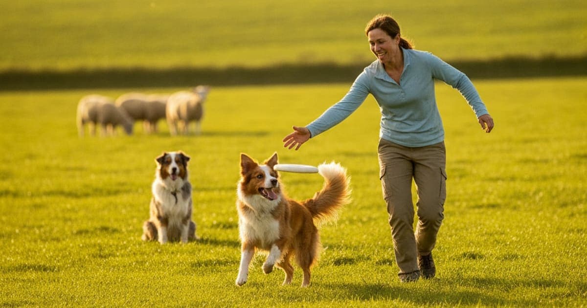 A dog being cared for at home, illustrating the wolverine stack for herding dogs: what it is