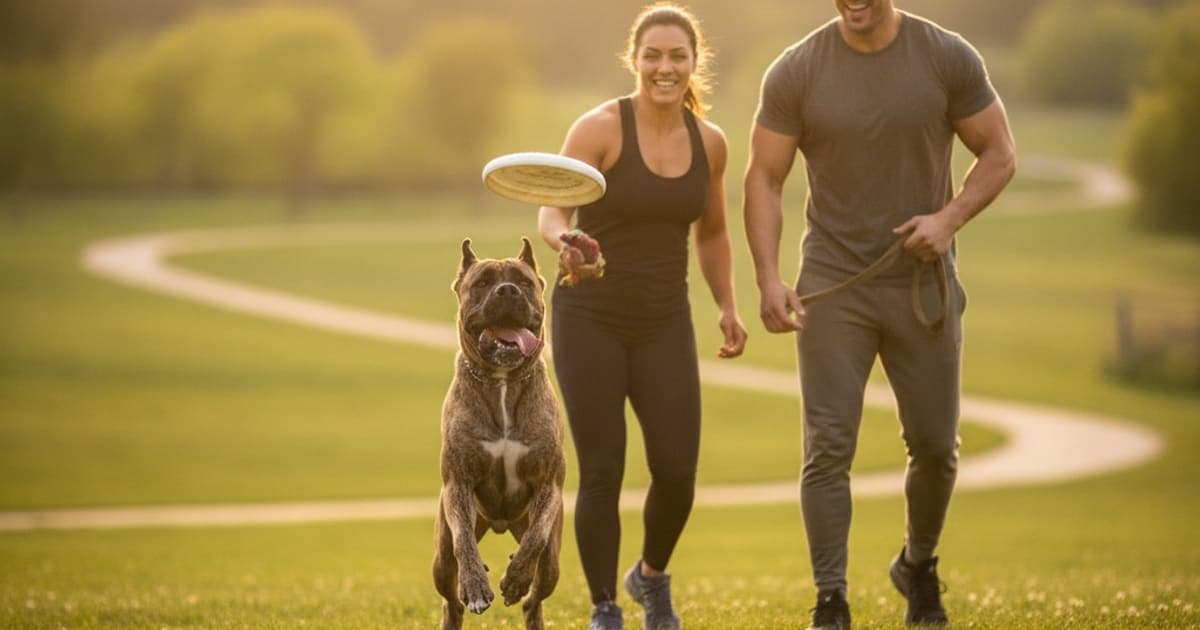 A dog being cared for at home, illustrating the wolverine stack for large breed dogs, explained