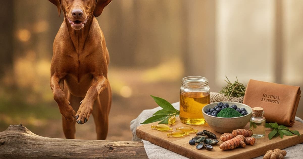 A dog being cared for at home, illustrating the wolverine stack for sporting dogs: what it is
