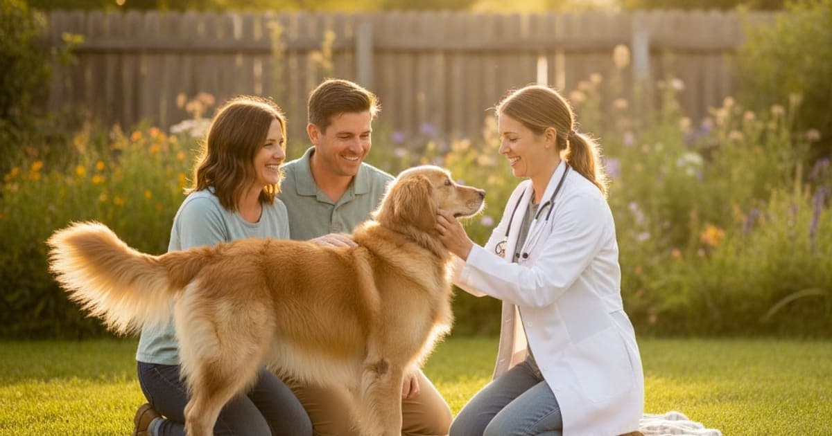 A dog being cared for at home, illustrating wolverine stack liver safety for dogs