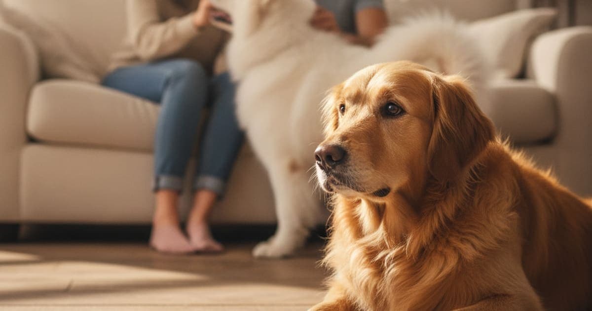A dog being cared for at home, illustrating the wolverine stack missed dose for dogs: what to do