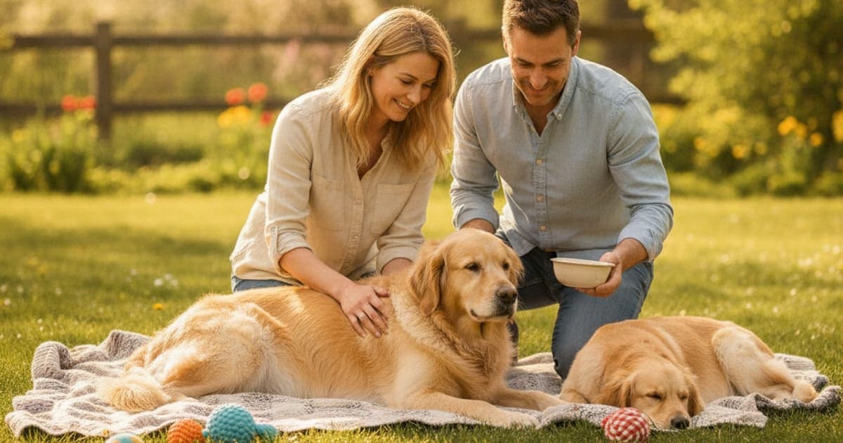 A dog being cared for at home, illustrating the wolverine stack and pregnant dogs: what to know