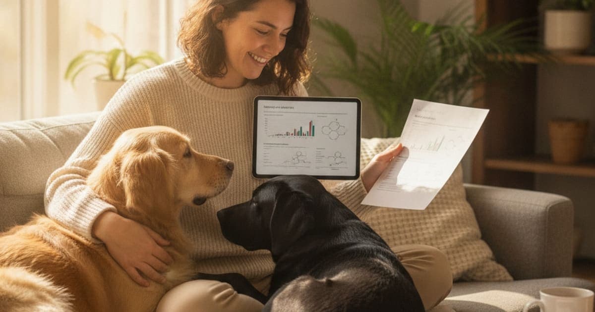 A dog being cared for at home, illustrating the wolverine stack: how to read a coa for dogs