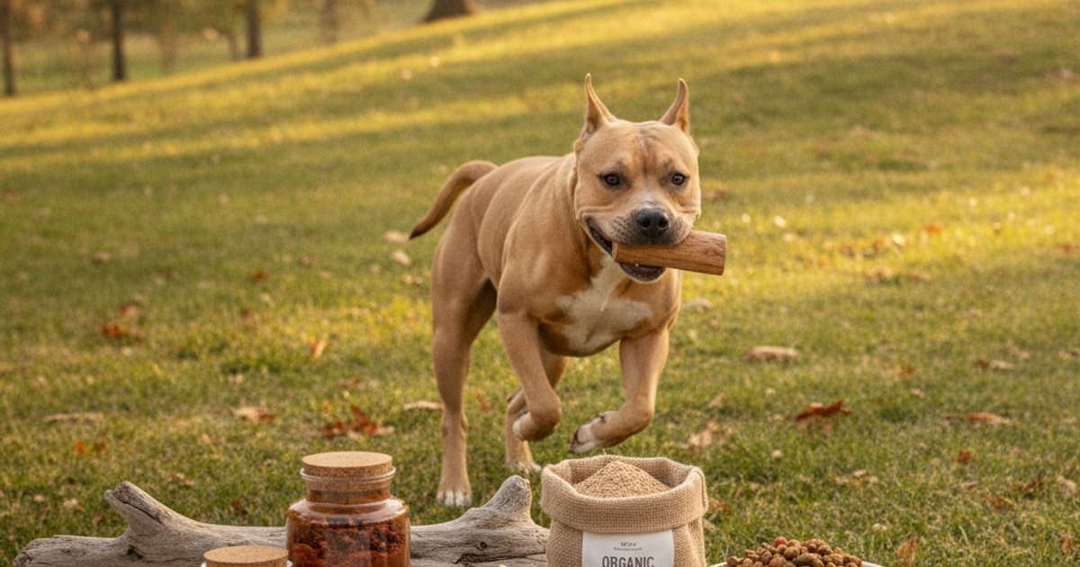 A dog being cared for at home, illustrating the wolverine stack results after 1 month for dogs