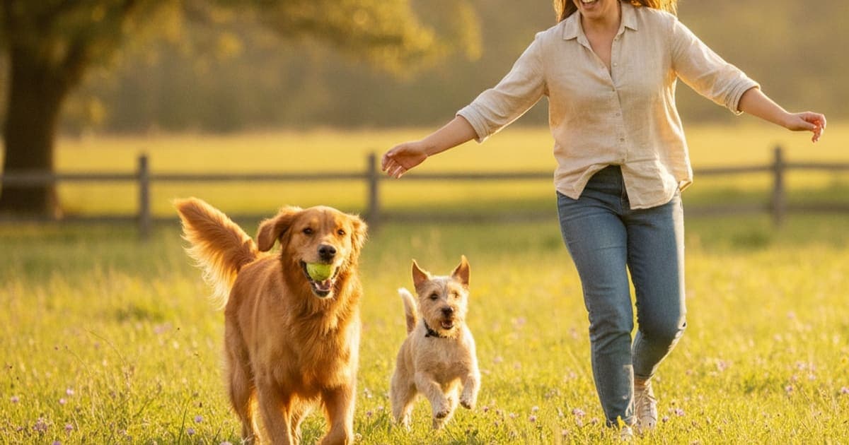 A dog being cared for at home, illustrating wolverine stack vs stem cell therapy for dogs: compared