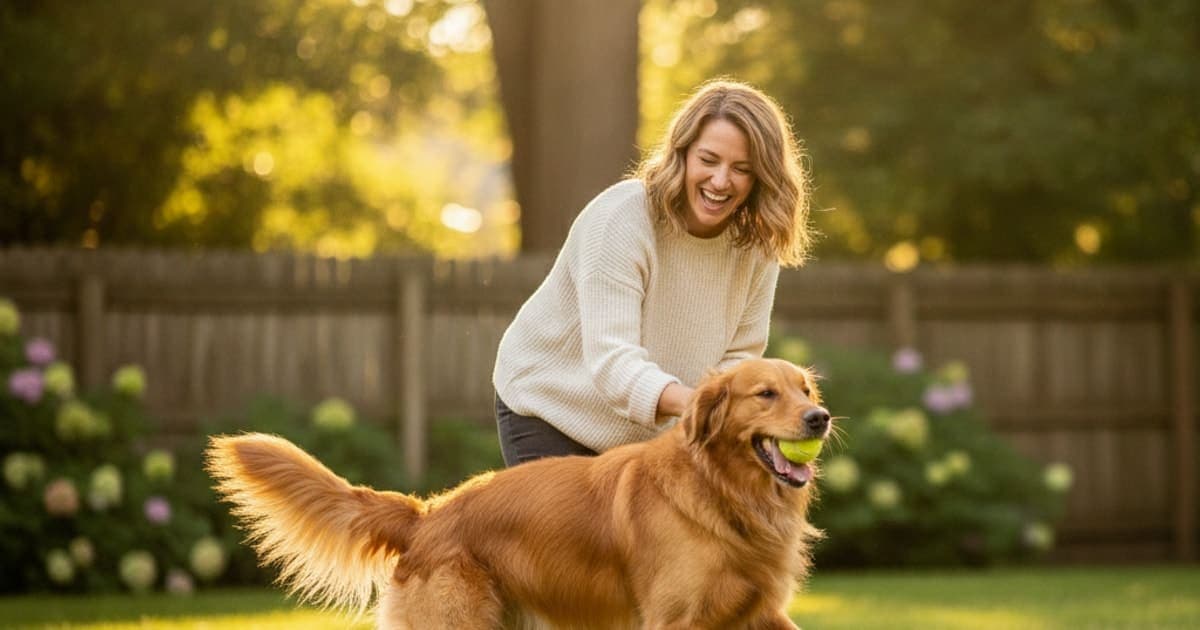 A dog being cared for at home, illustrating thyroid supplements for dogs