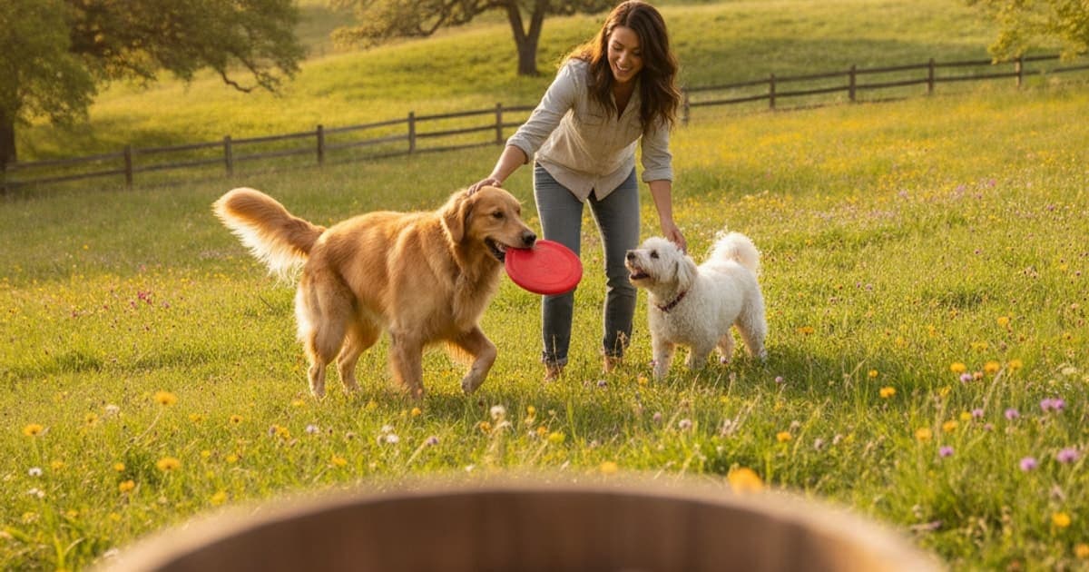 A dog being cared for at home, illustrating tractor supply dog supplements: what's on the shelf