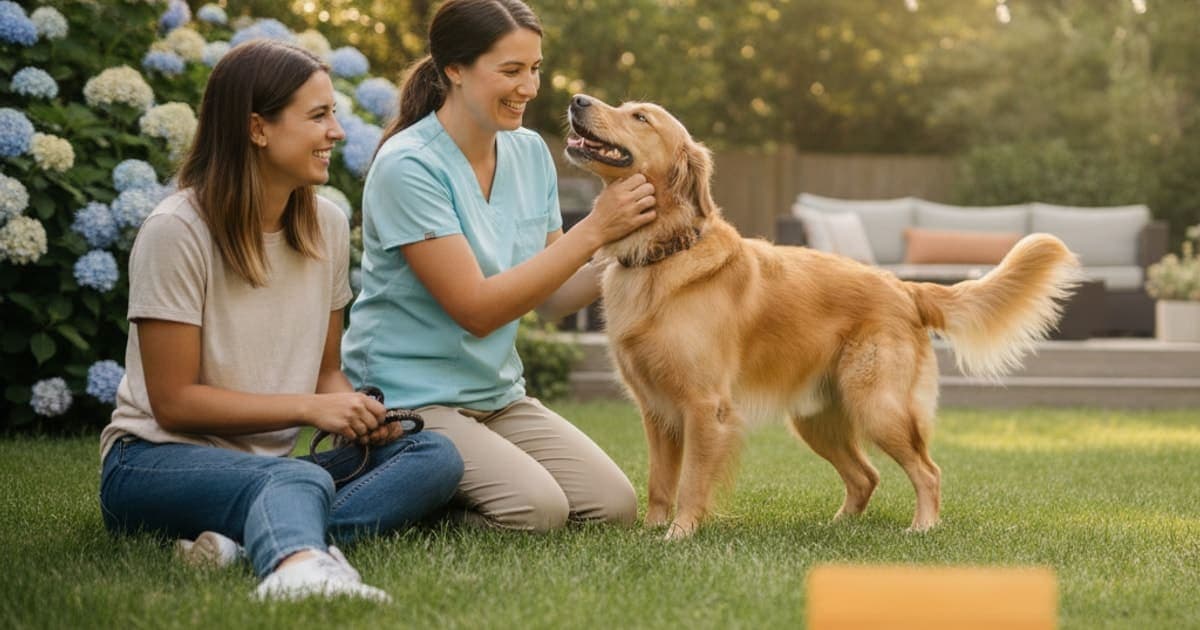 A dog being cared for at home, illustrating veterinarian recommended supplements for dogs (2026)