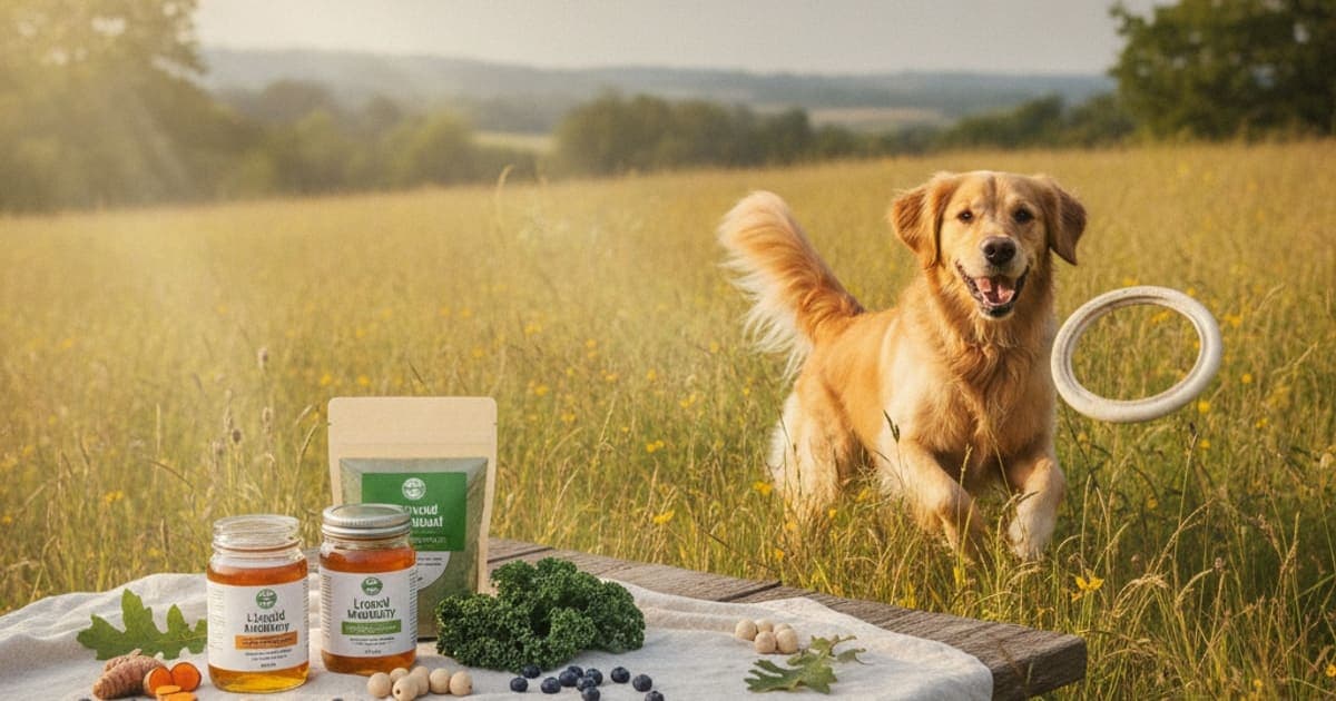 A dog being cared for at home, illustrating what are joint supplements for dogs? (what they do)