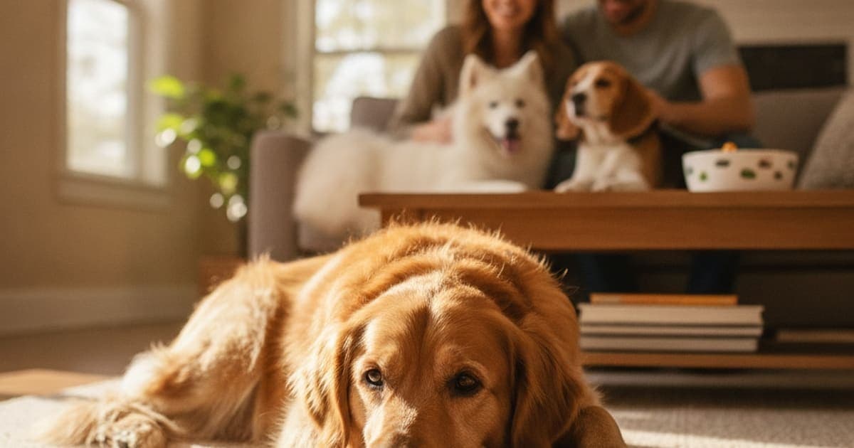 A dog being cared for at home, illustrating what are the side effects of tb-500 in dogs? (known risks)