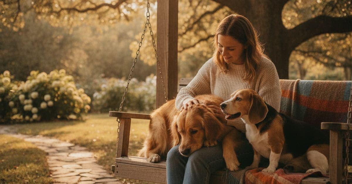 A dog being cared for at home, illustrating what can i give a dog that is crying out in pain