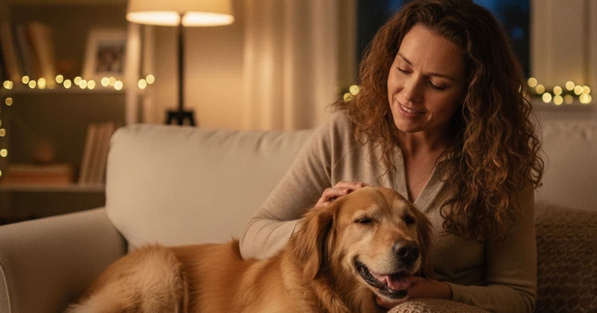 A dog being cared for at home, illustrating what can i give a dog panting at night? (causes first)