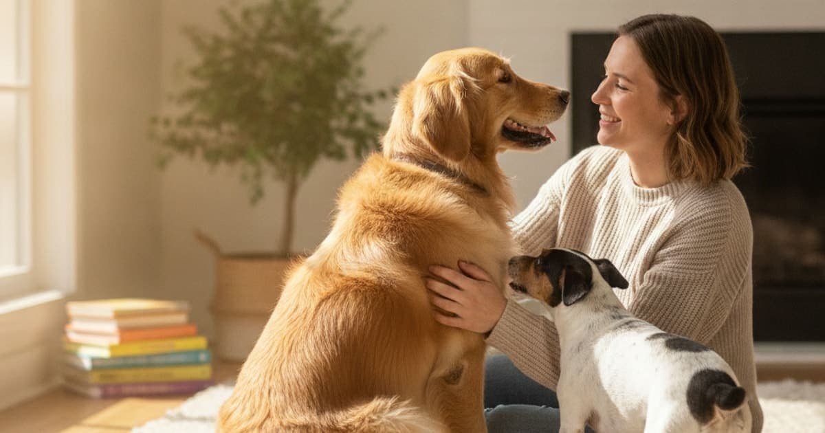 A dog being cared for at home, illustrating what can i give a dog that is shaking in the back legs