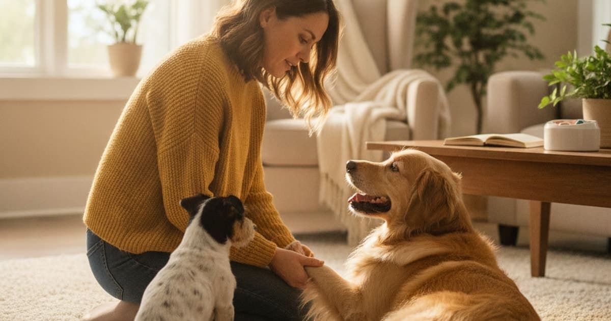 A dog being cared for at home, illustrating what can i give a dog that is suddenly limping