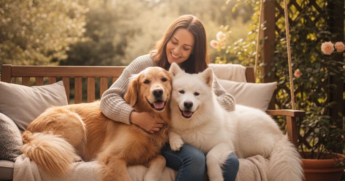 A dog being cared for at home, illustrating what makes inflammation worse in dogs? (key triggers)