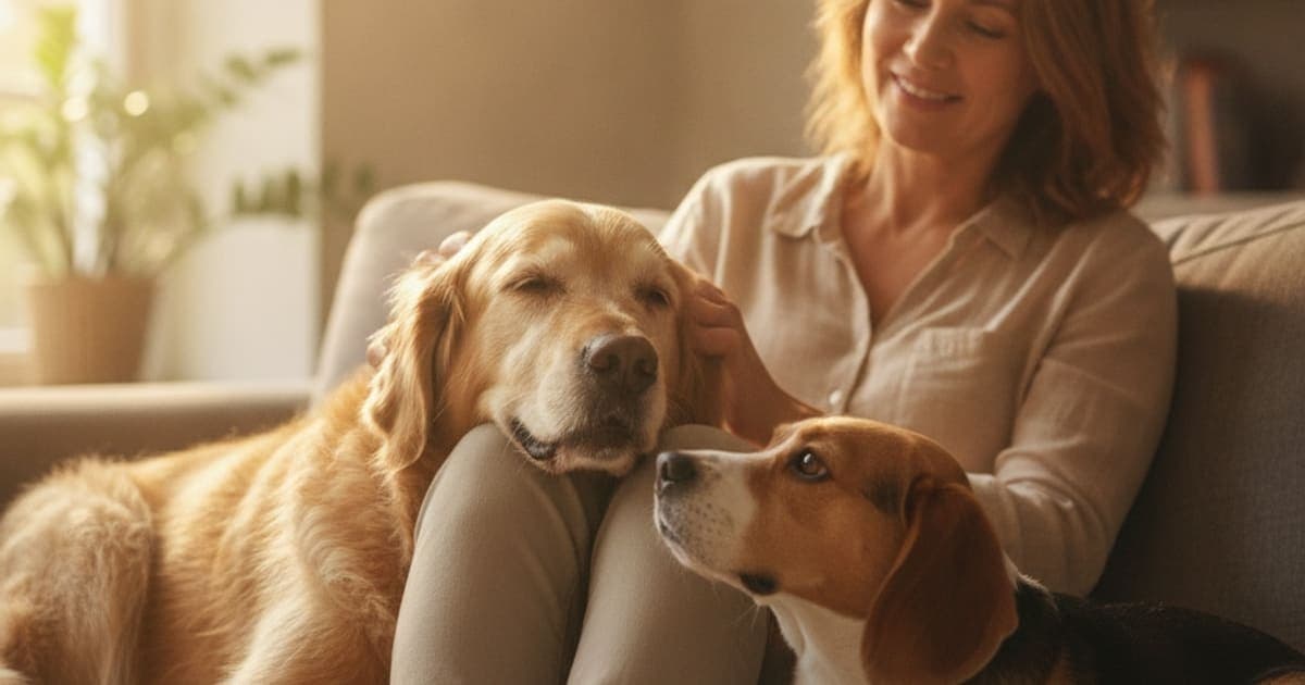 A dog being cared for at home, illustrating what should i give my dog for chronic pain? (options)
