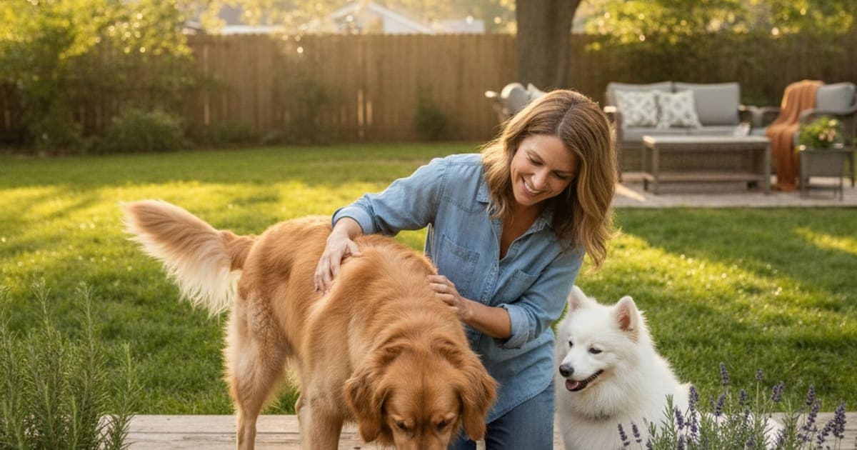 A dog being cared for at home, illustrating what to give a dog with inflammation (options explained)