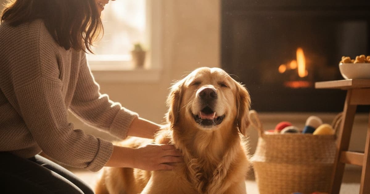 A dog being cared for at home, illustrating what to give a dog with shoulder instability (2026)
