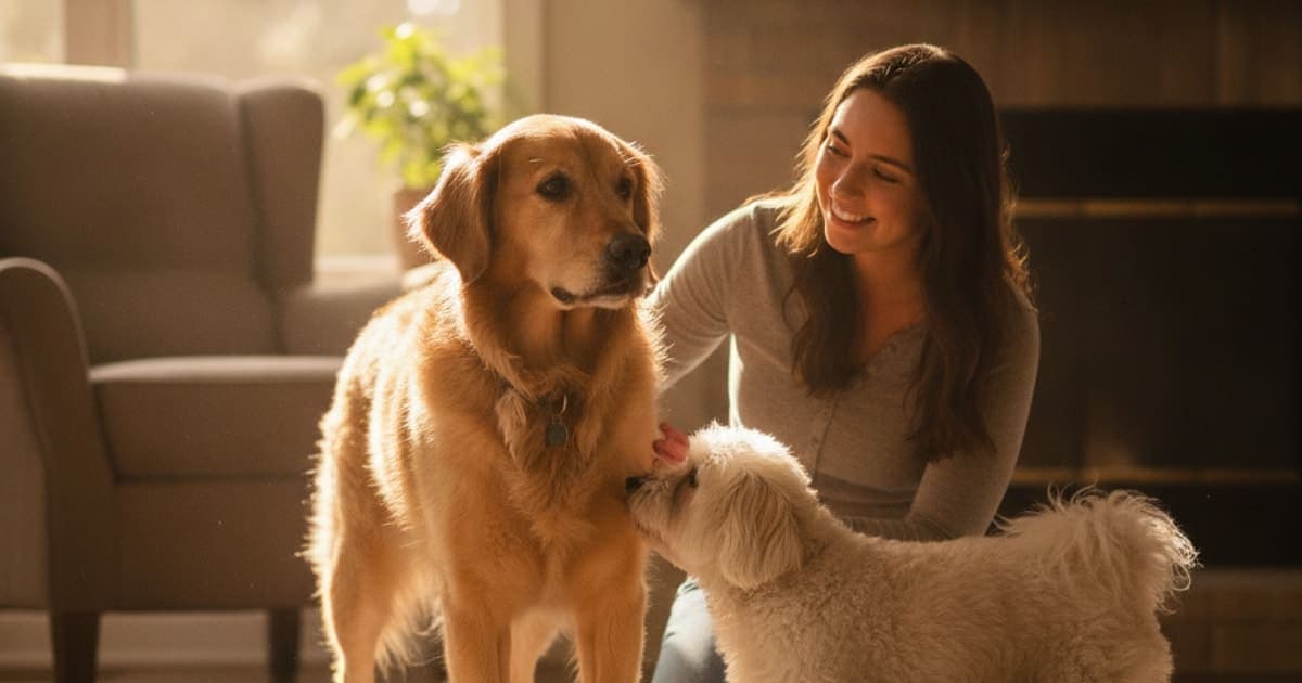 A dog being cared for at home, illustrating dog not putting weight on a leg? when to see the vet