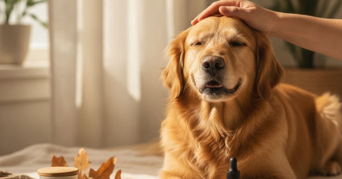 A dog being cared for at home, illustrating where do i buy bpc-157 for my dog? (sourcing explained)