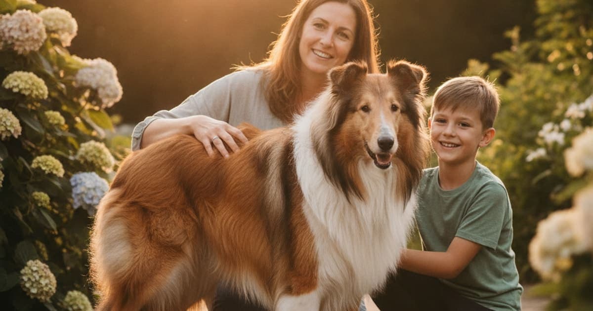 A dog being cared for at home, illustrating why are collies prone to joint problems? (breed risks)