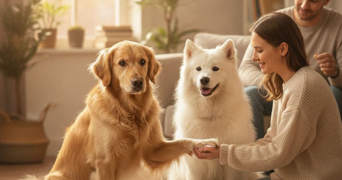 A dog being cared for at home, illustrating why is my dog clicking or popping joint? (causes explained)