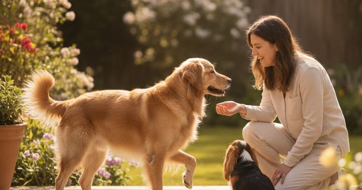 A dog being cared for at home, illustrating why is my dog holding up a back leg? (causes explained)