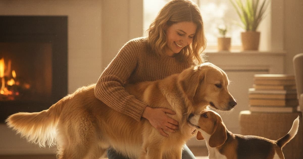 A dog being cared for at home, illustrating why is my dog loss of balance? (causes explained)