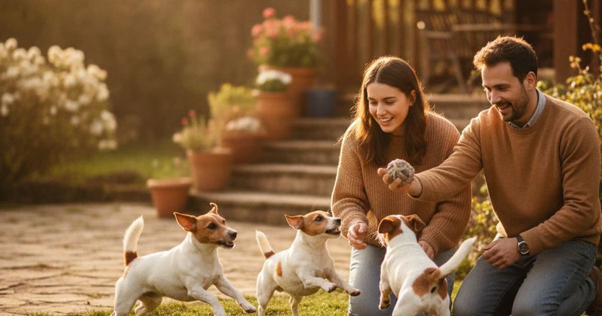 A dog being cared for at home, illustrating why jack russell terriers are prone to joint problems