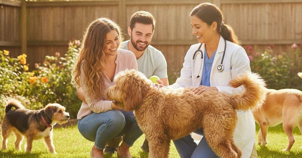 A dog being cared for at home, illustrating why mixed breed dogs are prone to joint problems