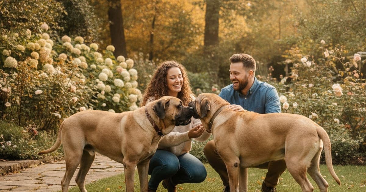 A dog being cared for at home, illustrating why neapolitan mastiffs are prone to joint problems
