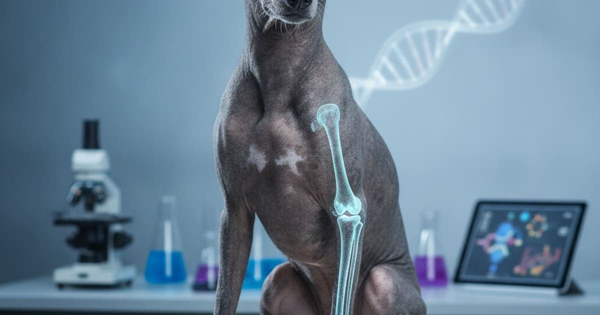 A dog being cared for at home, illustrating peruvian inca orchids joint problems
