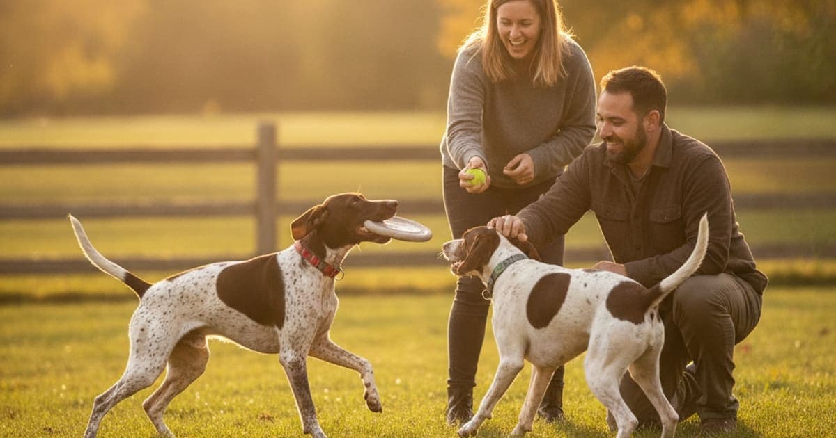 A dog being cared for at home, illustrating why pointers are prone to joint problems