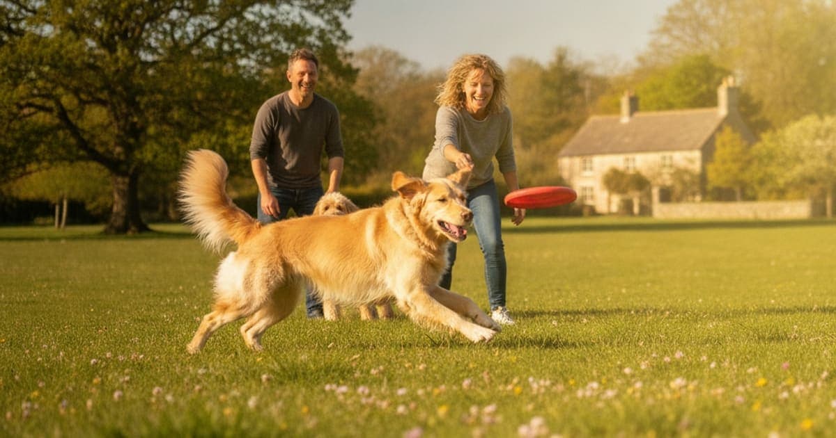 A dog being cared for at home, illustrating wuffes chewable dog hip and joint supplement, explained