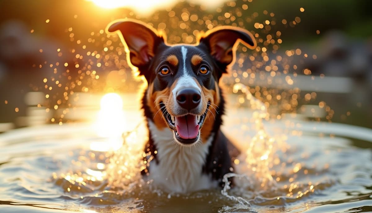 A dog being cared for at home, illustrating australian cattle dogs joint health guide