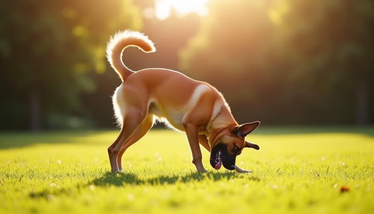 A dog being cared for at home, illustrating belgian malinois joint health guide