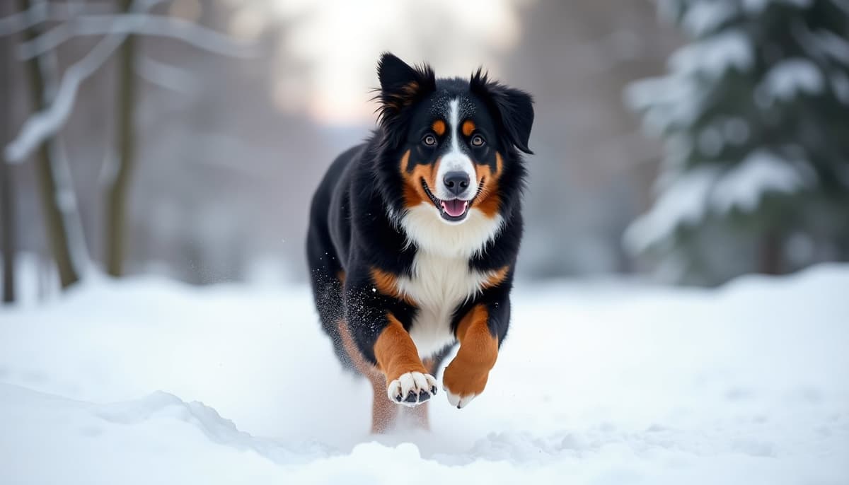 A dog being cared for at home, illustrating bernese mountain dogs joint health guide
