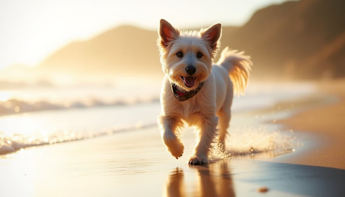 A dog being cared for at home, illustrating cairn terriers joint health guide