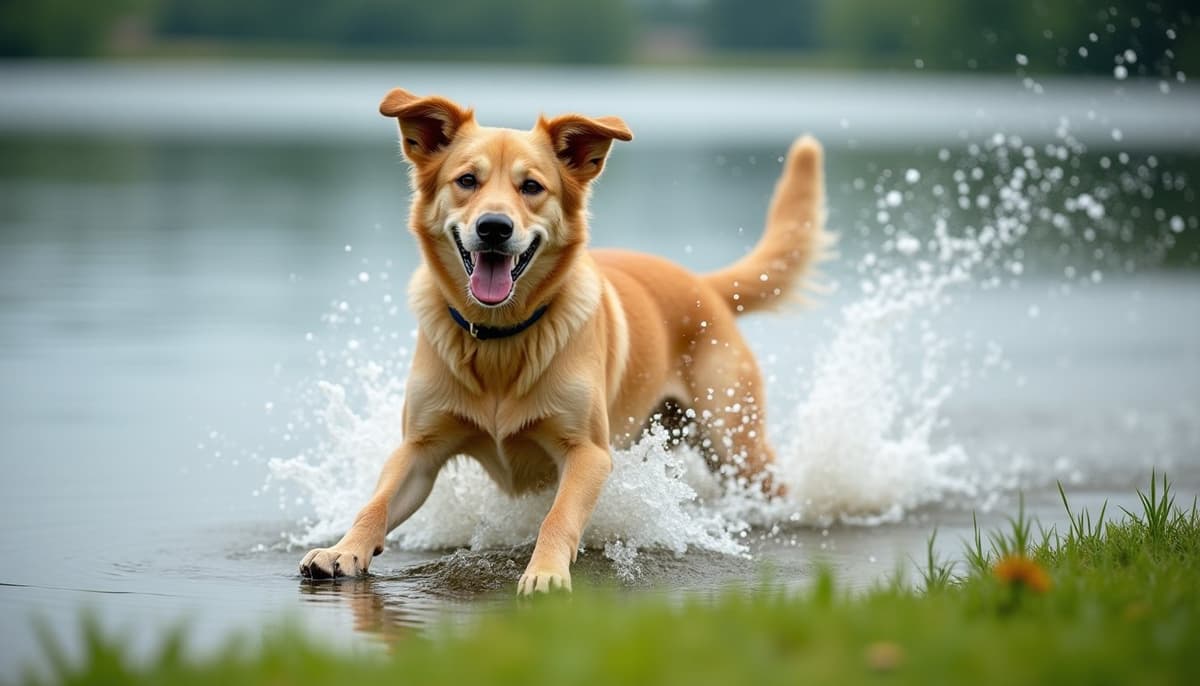 A dog being cared for at home, illustrating canaan dogs joint health guide