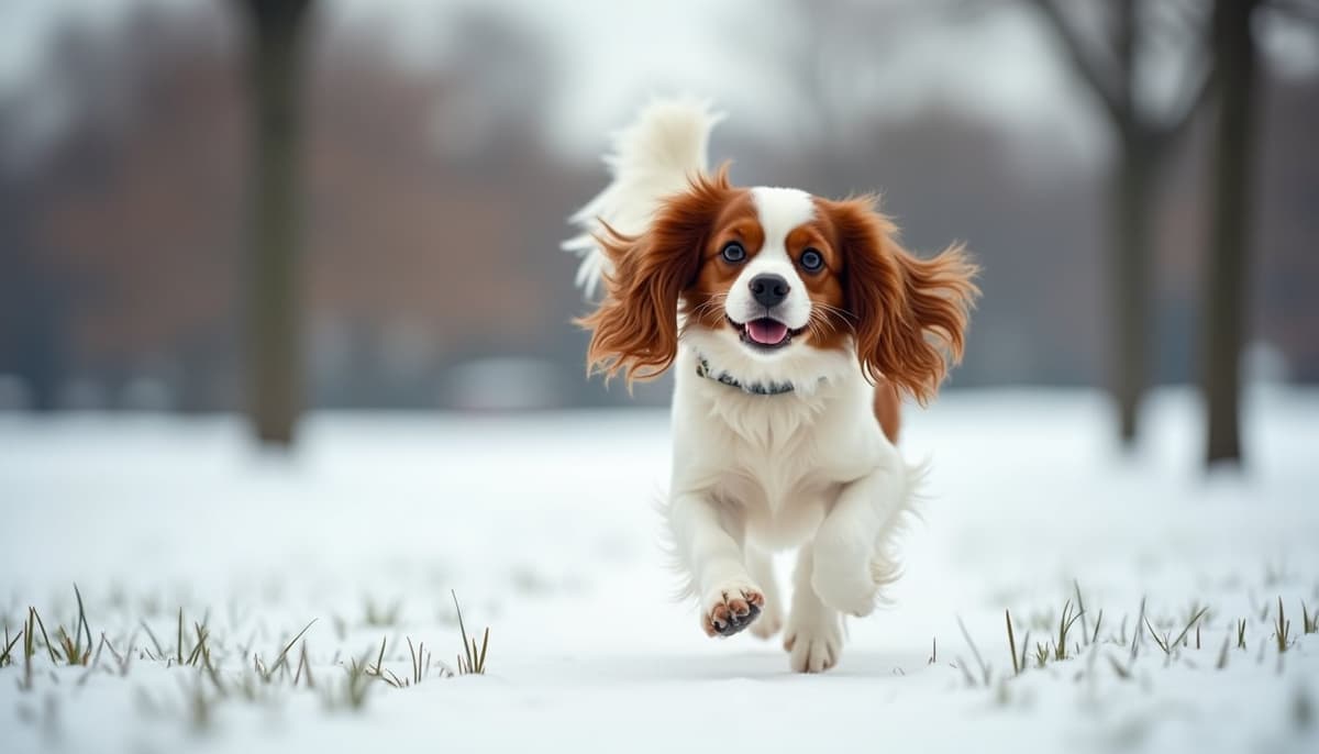 A dog being cared for at home, illustrating cavalier king charles spaniels joint health guide