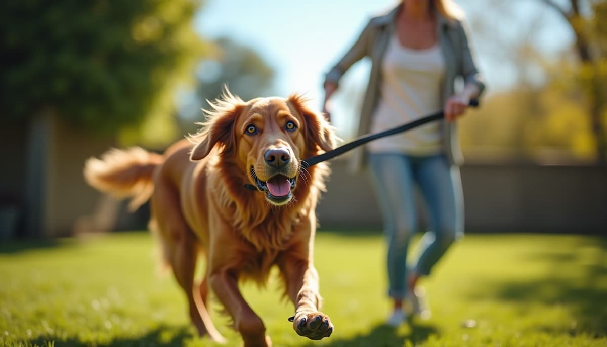 A dog being cared for at home, illustrating chesapeake bay retrievers joint health guide