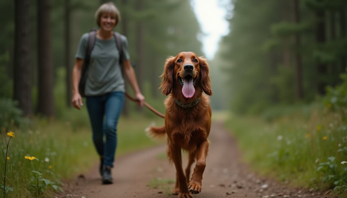 A dog being cared for at home, illustrating english setters joint health guide