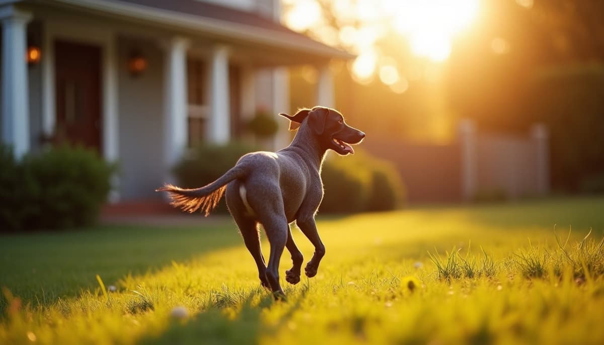 A dog being cared for at home, illustrating german shorthaired pointers joint health guide