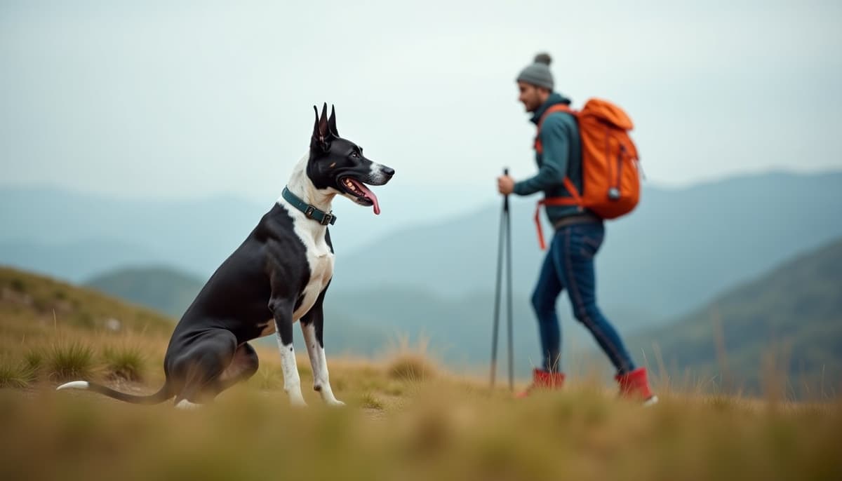 A dog being cared for at home, illustrating great danes joint health guide