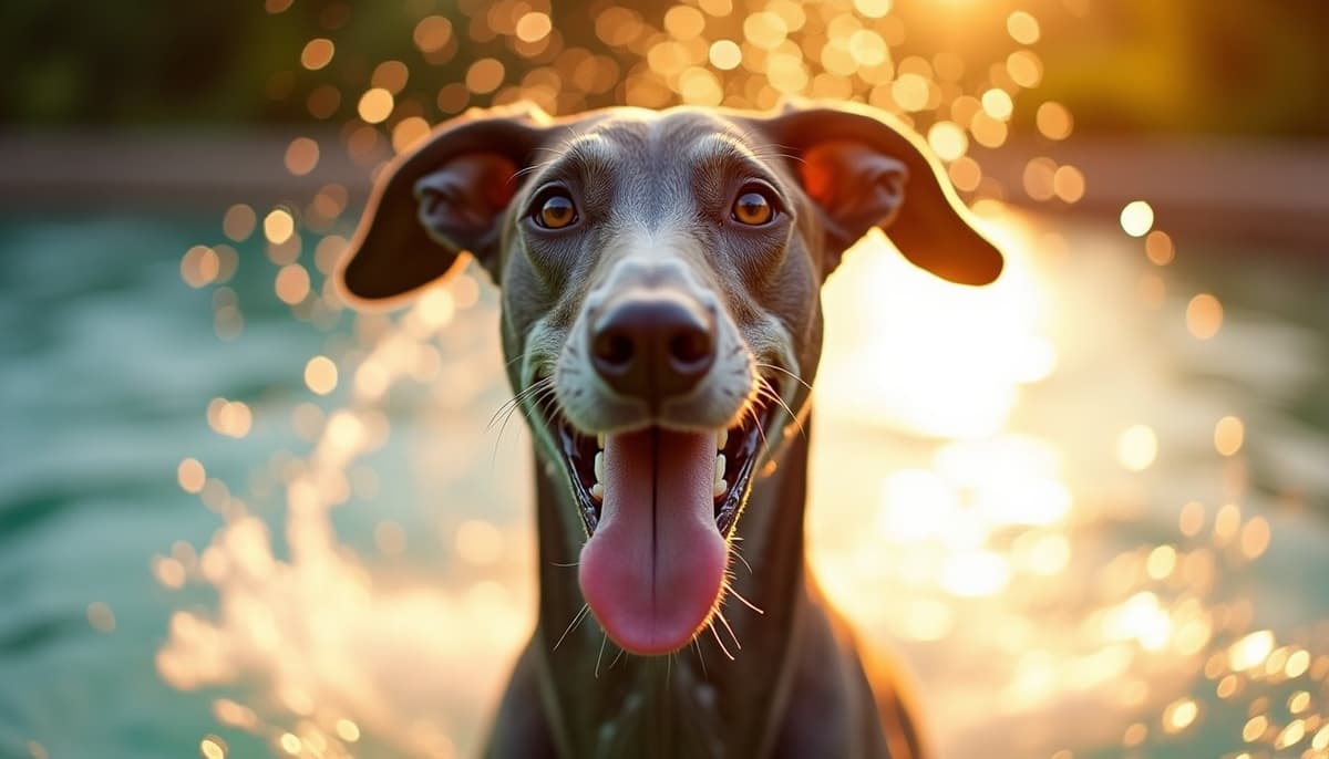A dog being cared for at home, illustrating greyhounds joint health guide