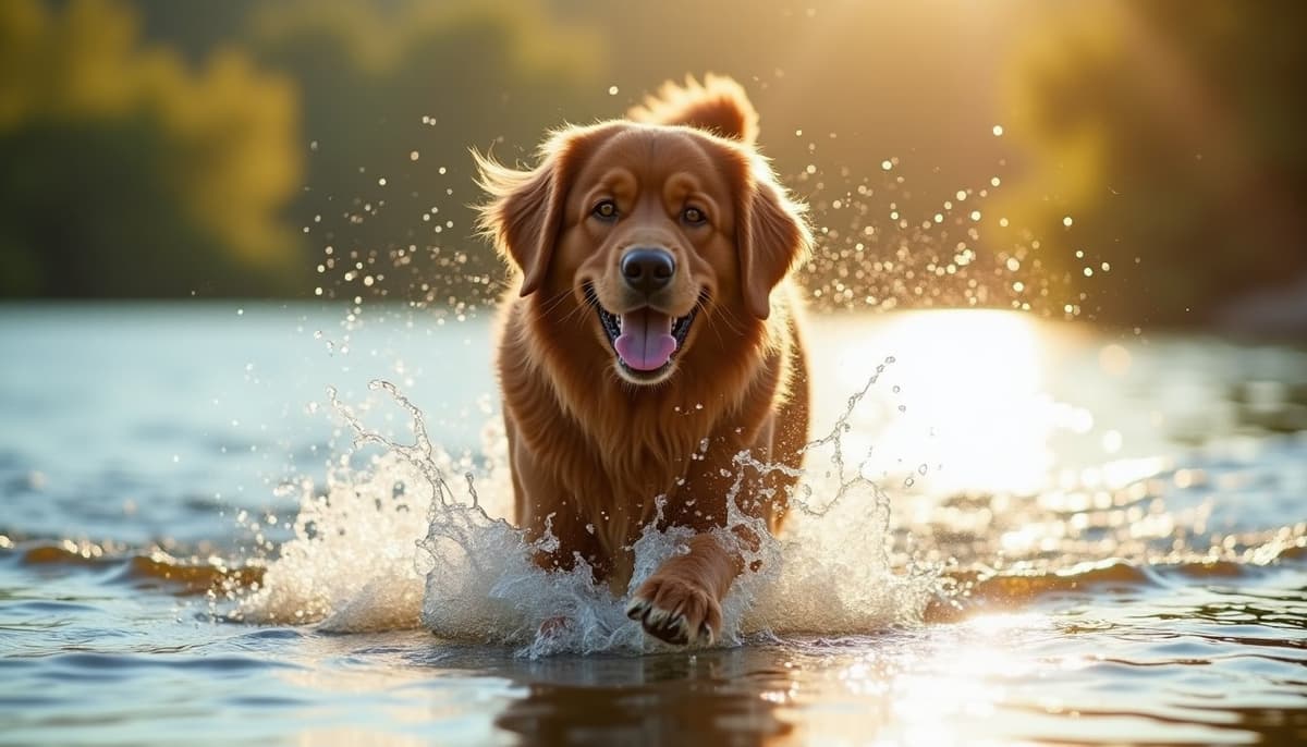 A dog being cared for at home, illustrating newfoundlands joint health guide