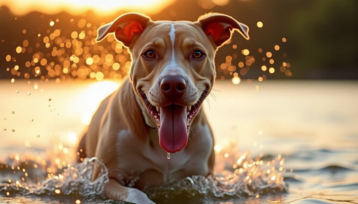 A dog being cared for at home, illustrating pit bulls joint health guide