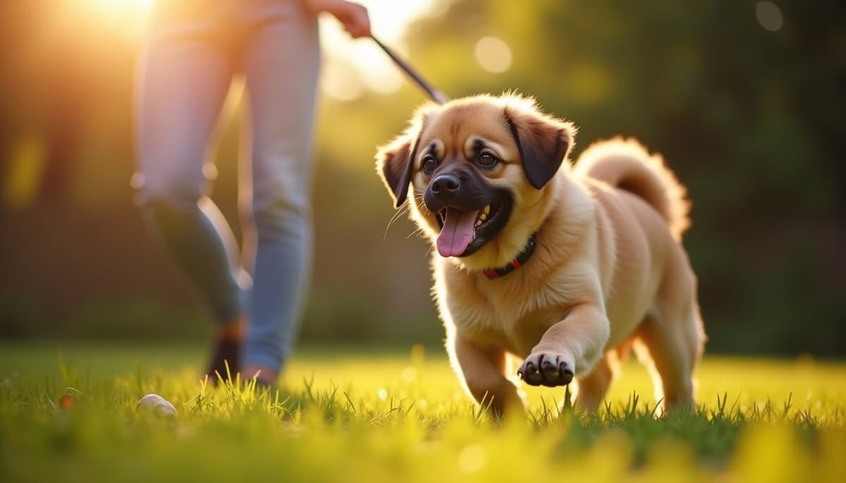 A dog being cared for at home, illustrating puggles joint health guide
